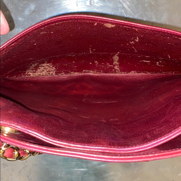 Vintage Bordeaux Chanel Shoulder Bag - Picture 7 of 8